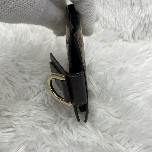 GUCCI BIFOLD MONOGRAM WEBLINE GG WALLET VGC - Picture 7 of 14
